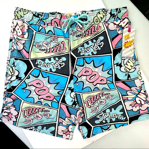 Drill Mens XL Size Drawstring Swim Trunks stretch & UV Protection Bathing Suit - Picture 1 of 10